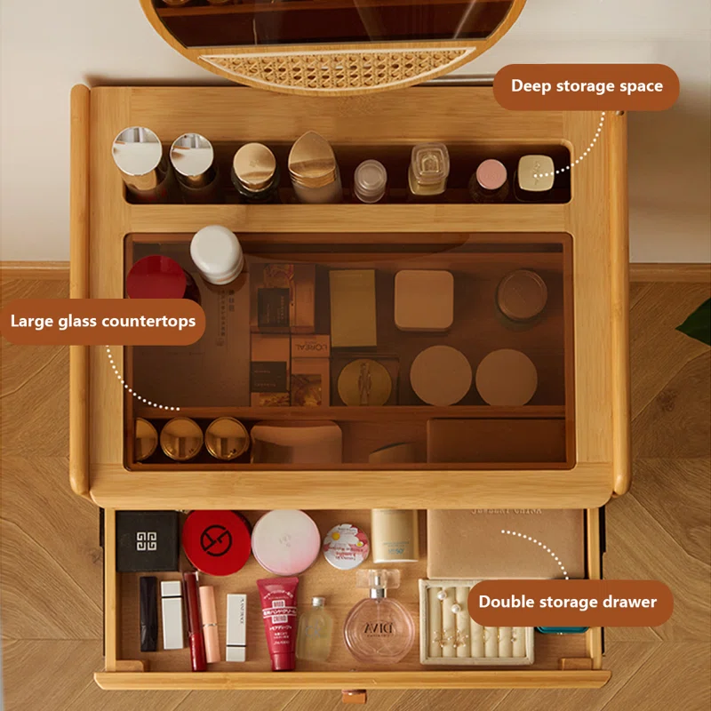 Bamboo Make-Up Table